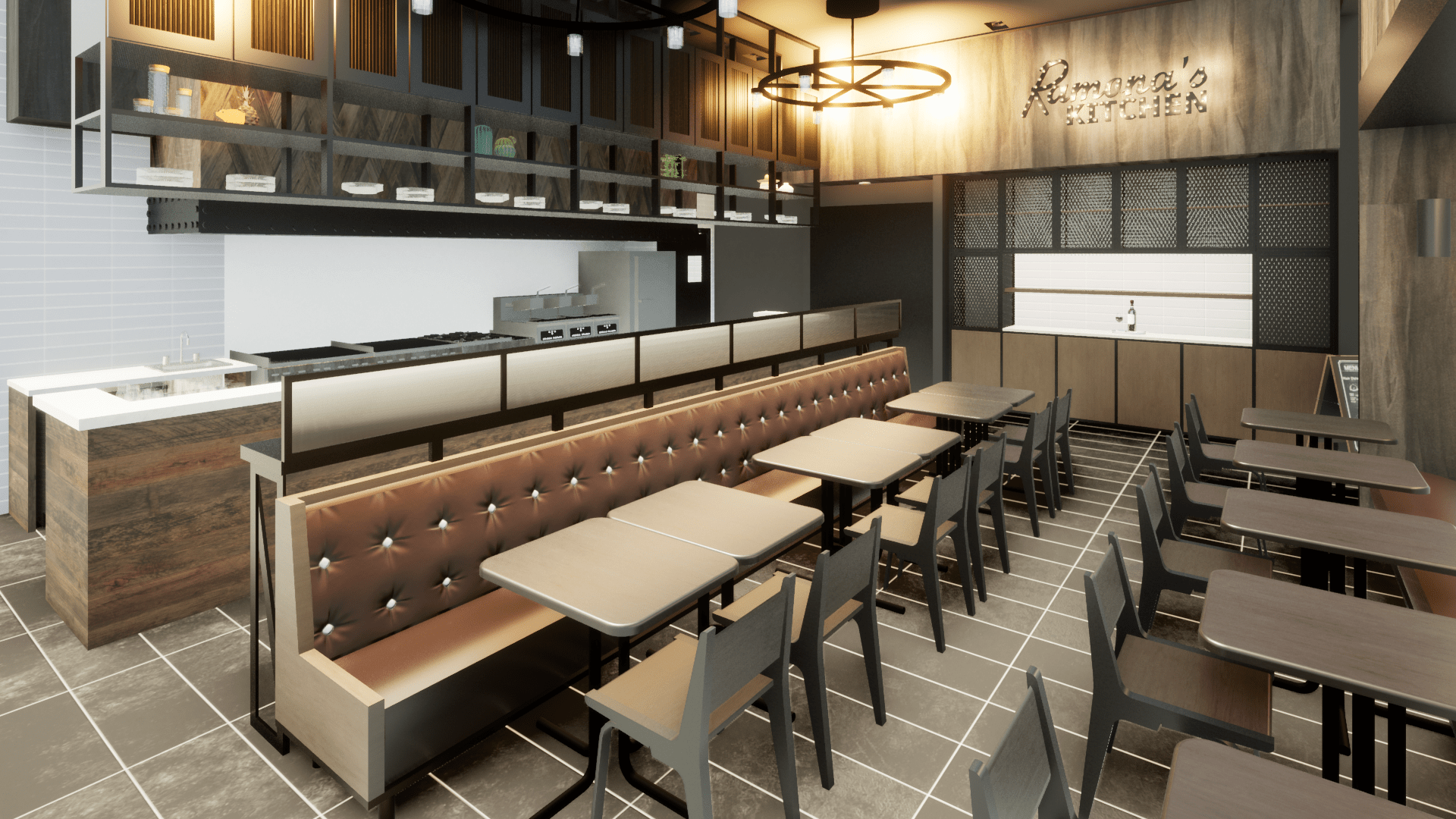 Dinning Area for Romona's Kitchen